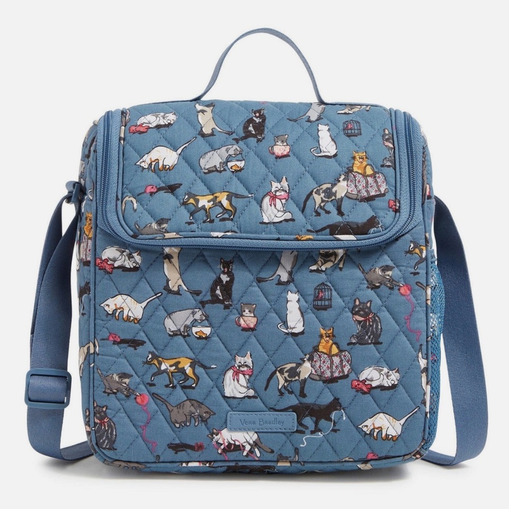 Vera Bradley Cats Meow Pattern Insulated Bag
